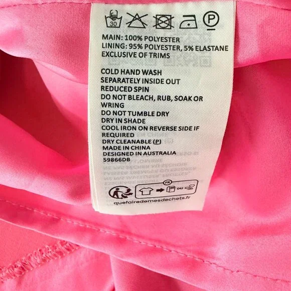 Bardot Pink Sleeveless Corset-Style Dress Size 8 - Picture 6 of 6